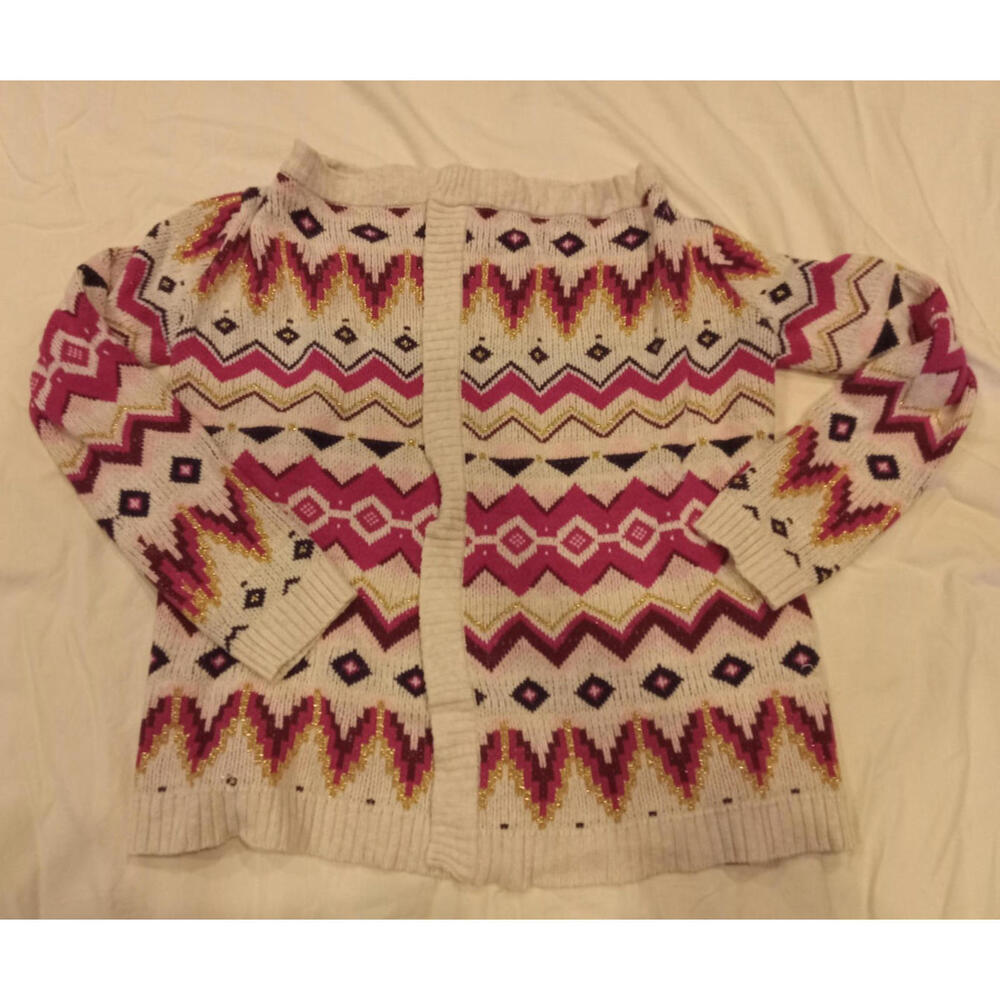 Gymboree Girl' Size Large 10-12 Plum Pony Be Wild and Free knit Sweater